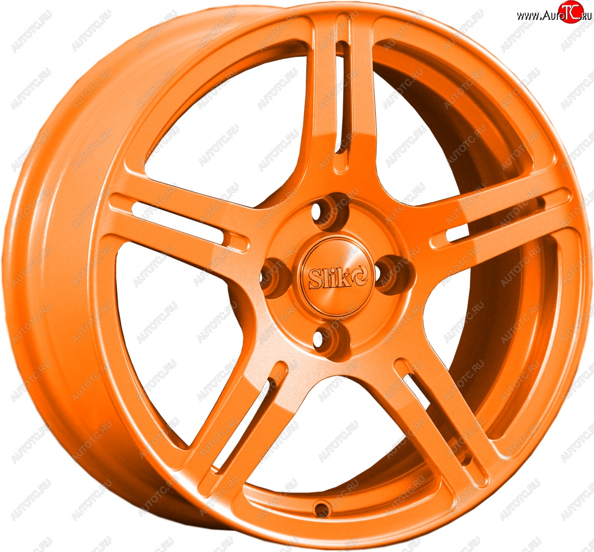 15 249 р. Кованый диск Slik Classik 6.5x15 (Ярко-оранжевый)   (Цвет: Ярко-оранжевый)  с доставкой в г. Кемерово
