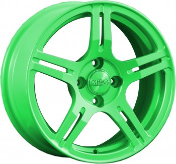 15 249 р. Кованый диск Slik Classik 6.5x15 (RAL 6038 ярко-зеленый)   (Цвет: RAL 6038 ярко-зеленый)  с доставкой в г. Кемерово. Увеличить фотографию 1