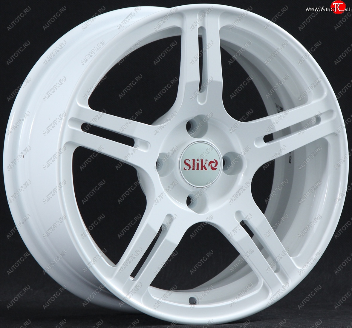 15 249 р. Кованый диск Slik Classik 6.5x15 (Белый)   (Цвет: Белый)  с доставкой в г. Кемерово