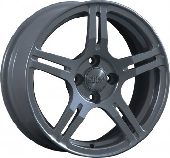 15 249 р. Кованый диск Slik Classik 6.5x15 (Металлик графит матовый)   (Цвет: Металлик графит матовый)  с доставкой в г. Кемерово. Увеличить фотографию 1