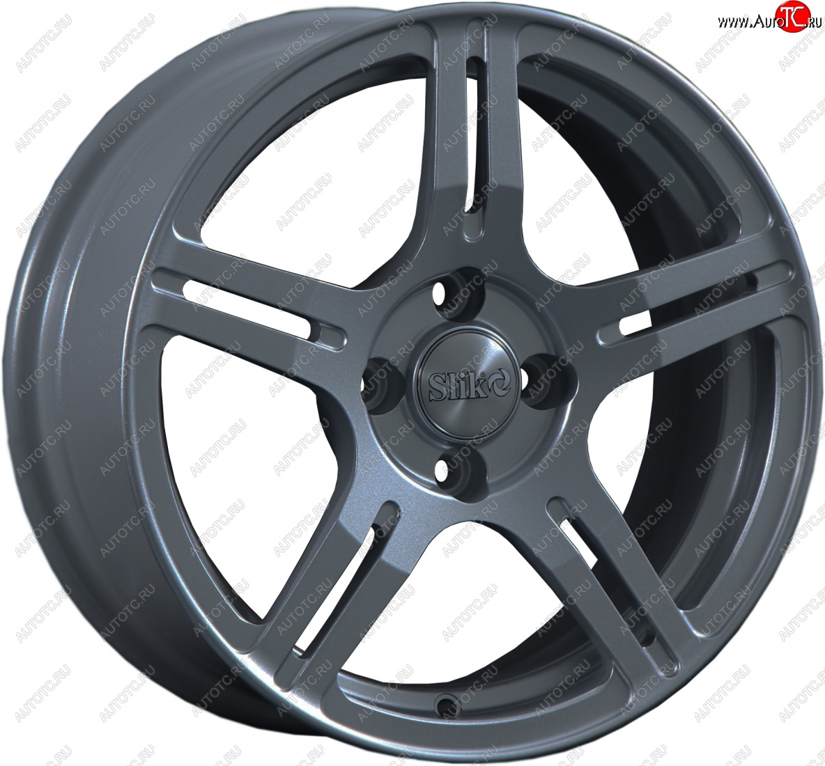 15 249 р. Кованый диск Slik Classik 6.5x15 (Металлик графит матовый)   (Цвет: Металлик графит матовый)  с доставкой в г. Кемерово