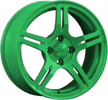 15 249 р. Кованый диск Slik Classik 6.5x15 (Зеленый)   (Цвет: Зеленый)  с доставкой в г. Кемерово. Увеличить фотографию 1