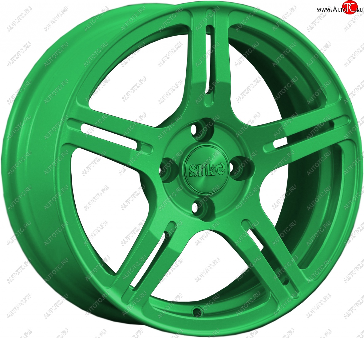 15 249 р. Кованый диск Slik Classik 6.5x15 (Зеленый)   (Цвет: Зеленый)  с доставкой в г. Кемерово