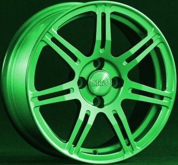 15 249 р. Кованый диск Slik Classik 6.5x15 (RAL 6038 ярко-зеленый)   (Цвет: RAL 6038 ярко-зеленый)  с доставкой в г. Кемерово. Увеличить фотографию 1