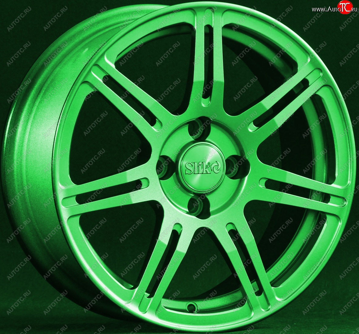 15 249 р. Кованый диск Slik Classik 6.5x15 (RAL 6038 ярко-зеленый)   (Цвет: RAL 6038 ярко-зеленый)  с доставкой в г. Кемерово