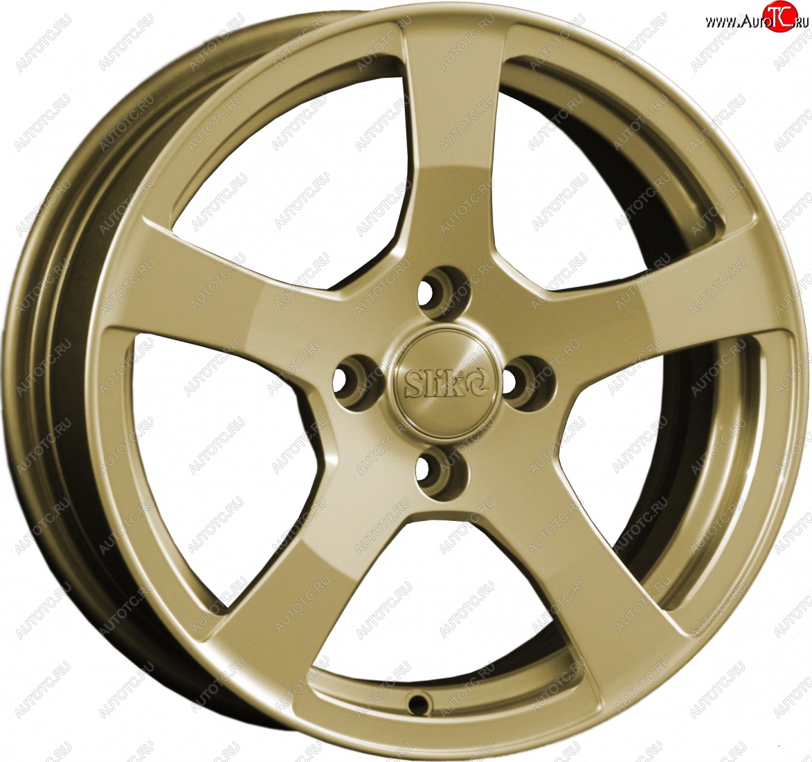 15 599 р. Кованый диск Slik Classik 6.5x15 (Металлик золотой)   (Цвет: Металлик золотой)  с доставкой в г. Кемерово