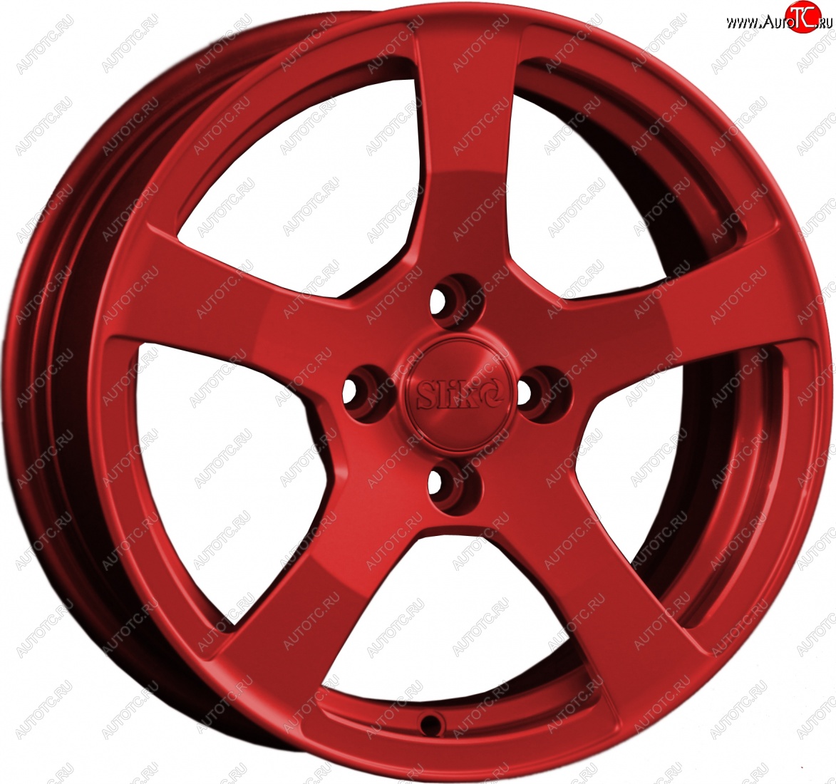 15 599 р. Кованый диск Slik Classik 6.5x15 (Candy красный)   (Цвет: Candy красный)  с доставкой в г. Кемерово