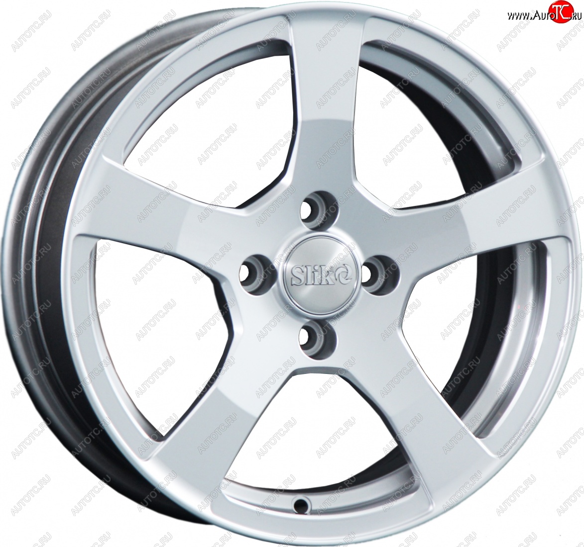 14 199 р. Кованый диск Slik Classik 6.5x15 (Яркое-блестящее серебро)   (Цвет: Яркое-блестящее серебро)  с доставкой в г. Кемерово