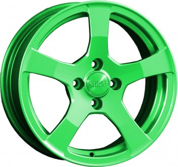 15 599 р. Кованый диск Slik Classik 6.5x15 (RAL 6038 ярко-зеленый)   (Цвет: RAL 6038 ярко-зеленый)  с доставкой в г. Кемерово. Увеличить фотографию 1