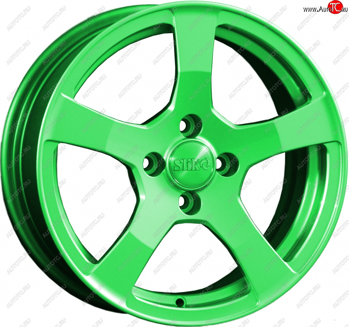 15 599 р. Кованый диск Slik Classik 6.5x15 (RAL 6038 ярко-зеленый)   (Цвет: RAL 6038 ярко-зеленый)  с доставкой в г. Кемерово