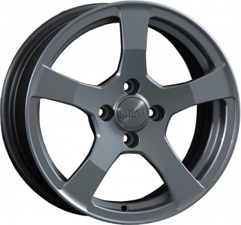 15 599 р. Кованый диск Slik Classik 6.5x15 (Металлик графит глянцевый)   (Цвет: Металлик графит глянцевый)  с доставкой в г. Кемерово. Увеличить фотографию 1