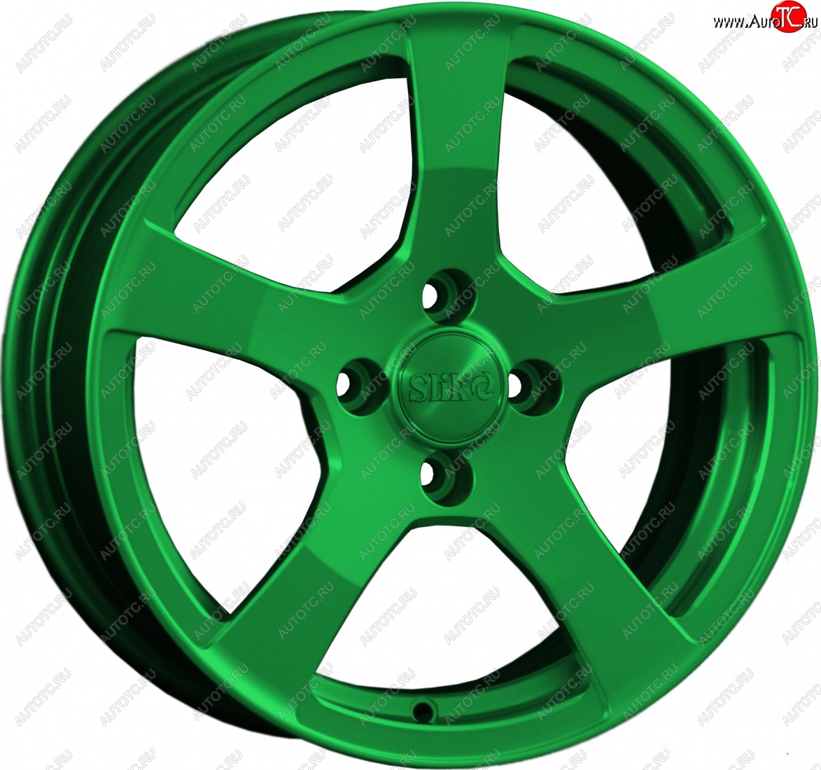 15 599 р. Кованый диск Slik Classik 6.5x15 (Зеленый)   (Цвет: Зеленый)  с доставкой в г. Кемерово