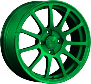 15 599 р. Кованый диск Slik Classik 6.5x15 (Зеленый)   (Цвет: Зеленый)  с доставкой в г. Кемерово. Увеличить фотографию 1