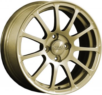 15 599 р. Кованый диск Slik Classik 6.5x15 (Металлик золотой)   (Цвет: Металлик золотой)  с доставкой в г. Кемерово. Увеличить фотографию 1