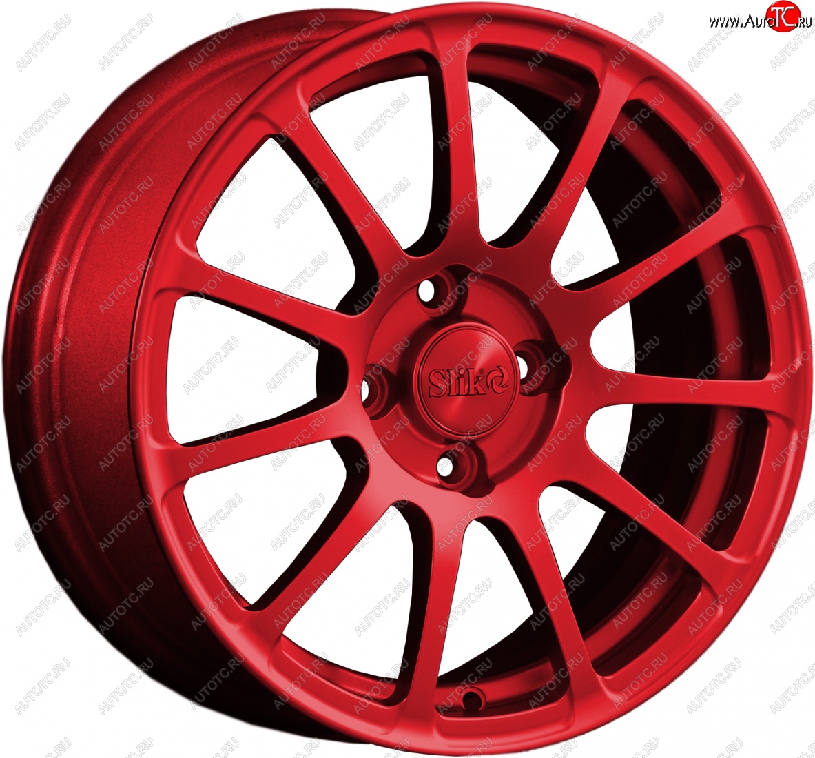 15 599 р. Кованый диск Slik Classik 6.5x15 (Красный)   (Цвет: Красный)  с доставкой в г. Кемерово
