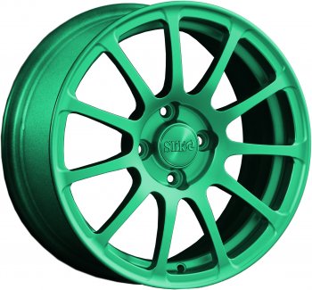 15 599 р. Кованый диск Slik Classik 6.5x15 (Cendy изумрудно-зеленый)   (Цвет: Cendy изумрудно-зеленый)  с доставкой в г. Кемерово. Увеличить фотографию 1