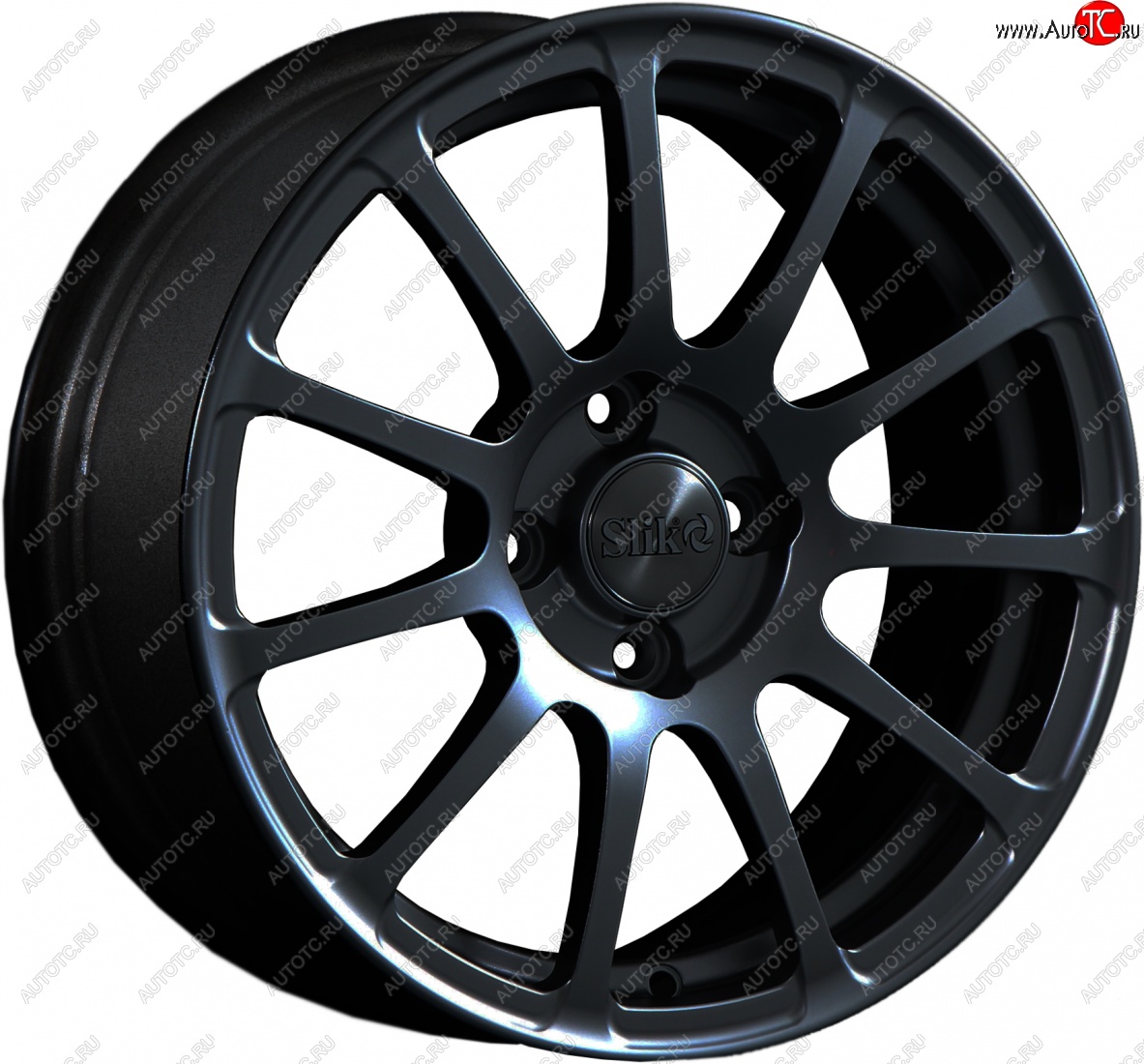 15 599 р. Кованый диск Slik Classik 6.5x15 (Черный матовый)   (Цвет: Черный матовый)  с доставкой в г. Кемерово