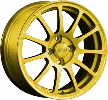 15 599 р. Кованый диск Slik Classik 6.5x15 (Ярко-желтый RAL 1021)   (Цвет: Ярко-желтый RAL 1021)  с доставкой в г. Кемерово. Увеличить фотографию 1