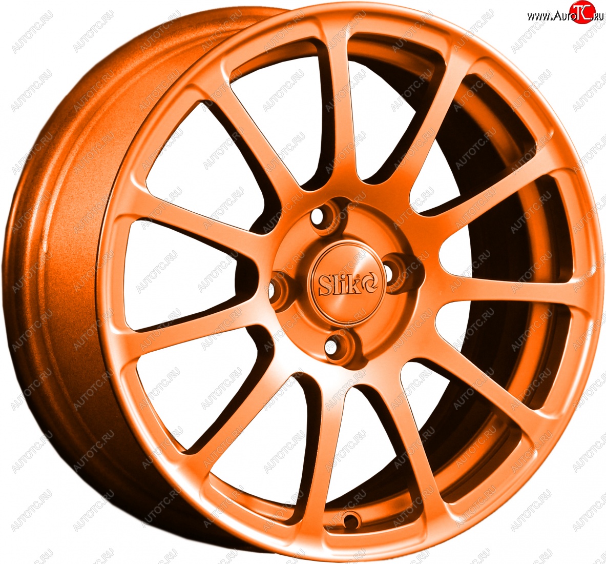 15 599 р. Кованый диск Slik Classik 6.5x15 (Ярко-оранжевый)   (Цвет: Ярко-оранжевый)  с доставкой в г. Кемерово