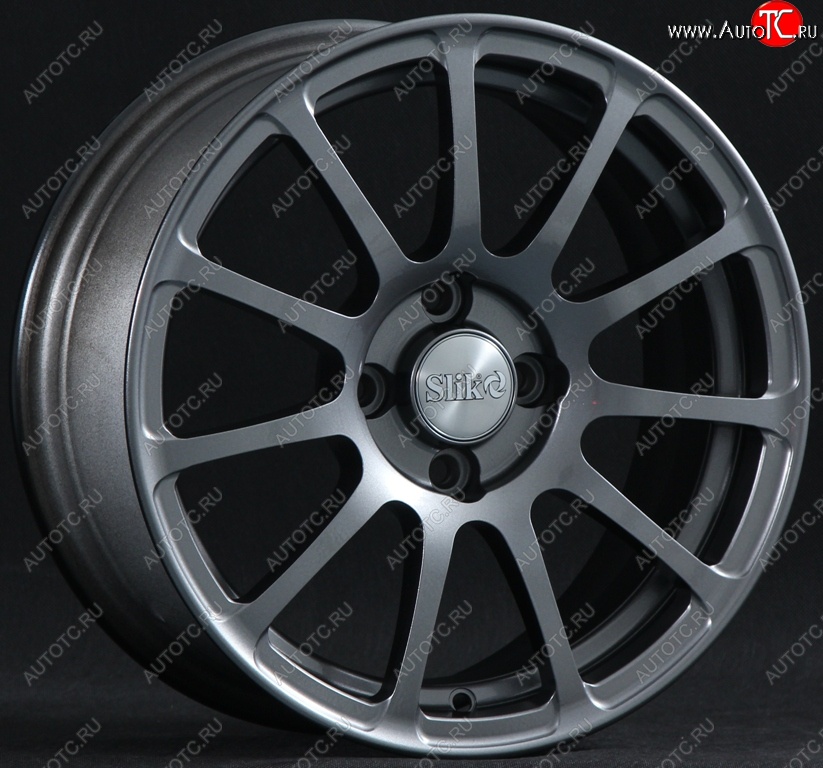 15 599 р. Кованый диск Slik Classik 6.5x15 (Металлик графит глянцевый)   (Цвет: Металлик графит глянцевый)  с доставкой в г. Кемерово