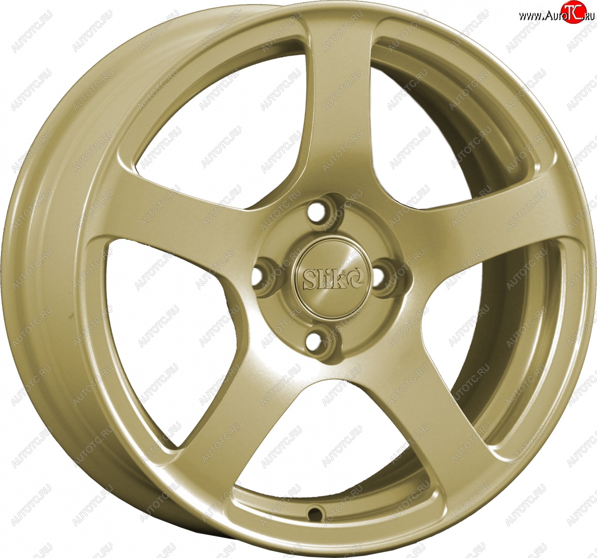 15 249 р. Кованый диск Slik Classik 6.5x15 (Металлик золотой)   (Цвет: Металлик золотой)  с доставкой в г. Кемерово