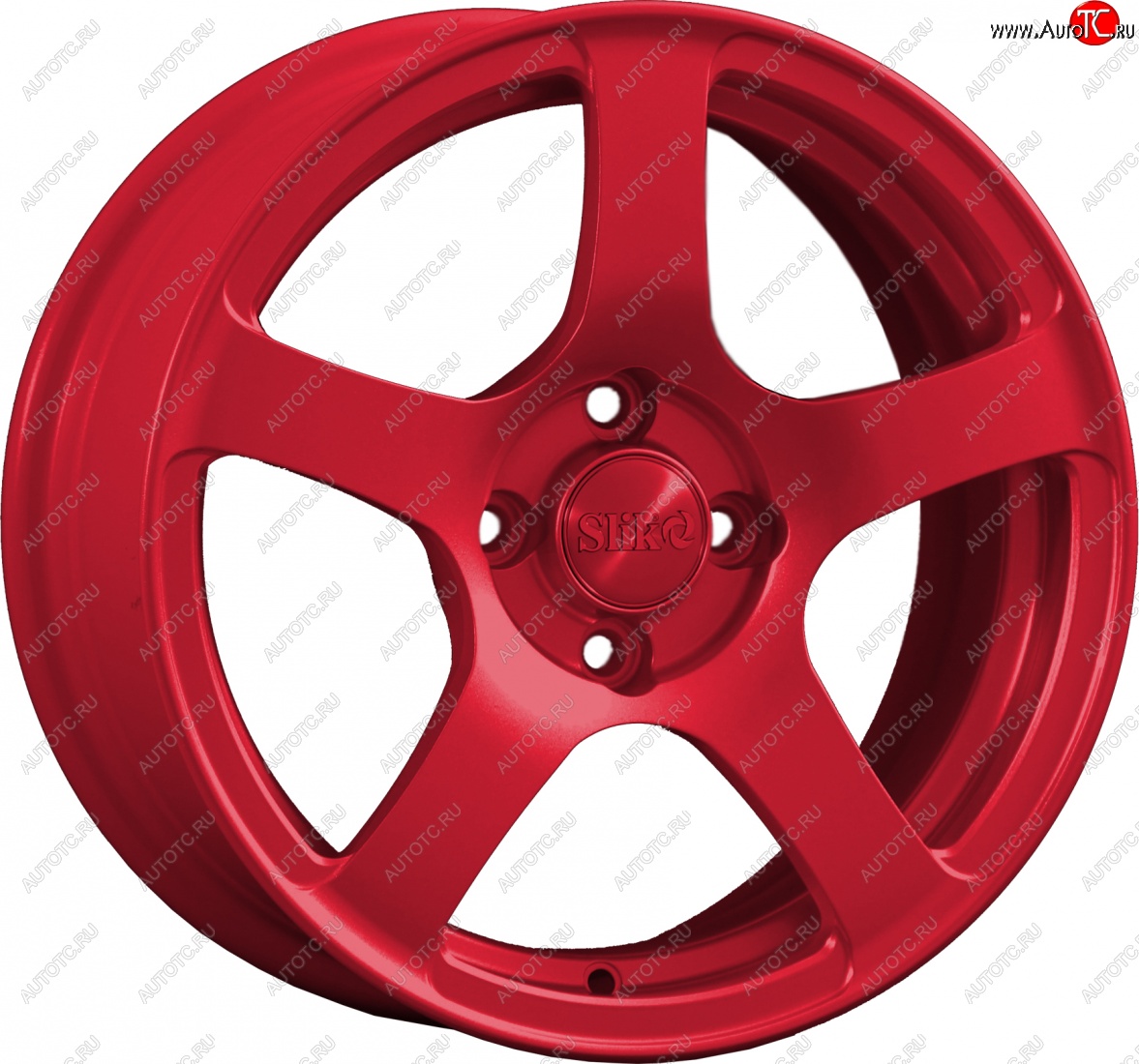 15 249 р. Кованый диск Slik Classik 6.5x15 (Красный)   (Цвет: Красный)  с доставкой в г. Кемерово