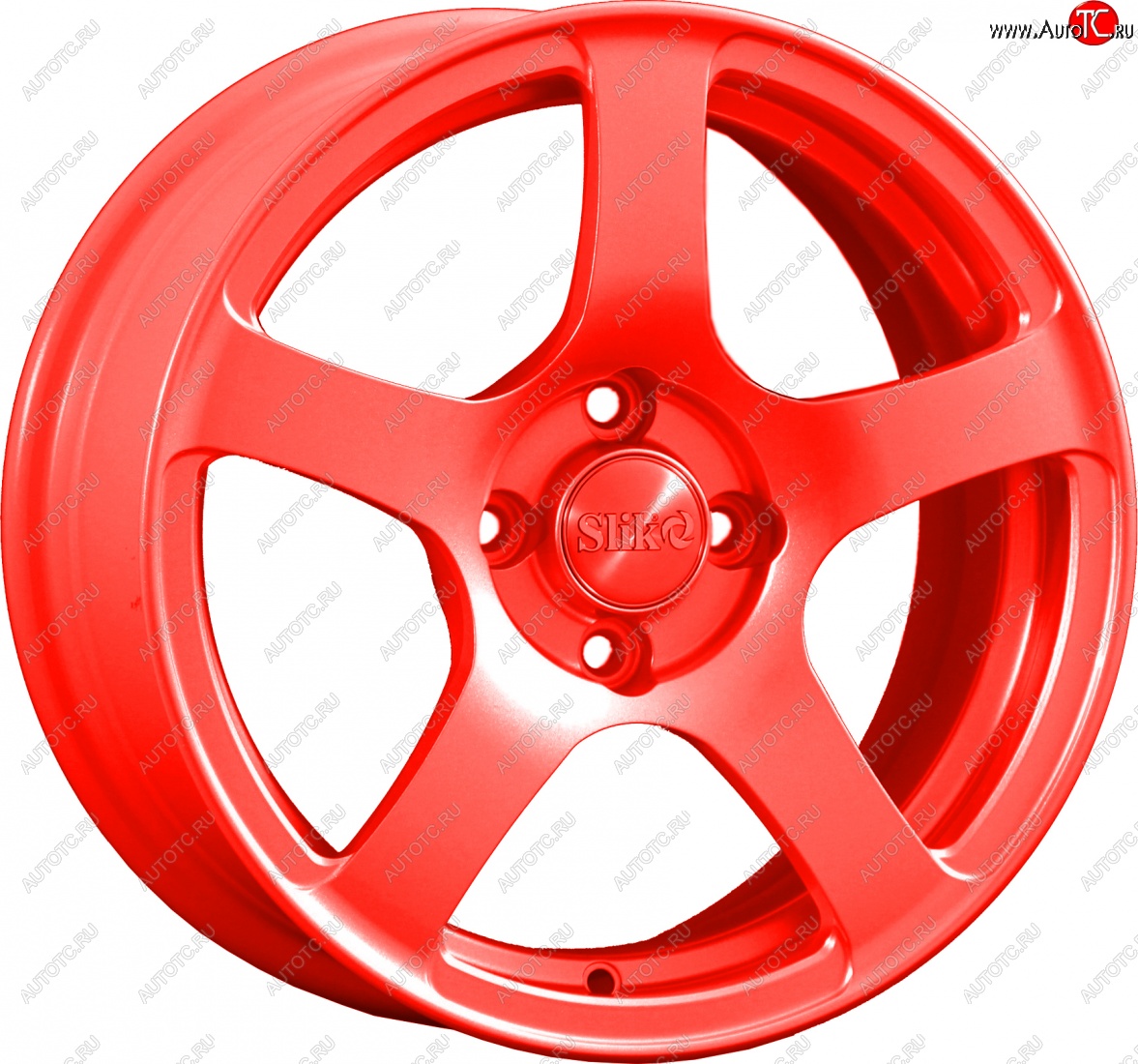 15 249 р. Кованый диск Slik Classik 6.5x15 (Candy алый)   (Цвет: Candy алый)  с доставкой в г. Кемерово