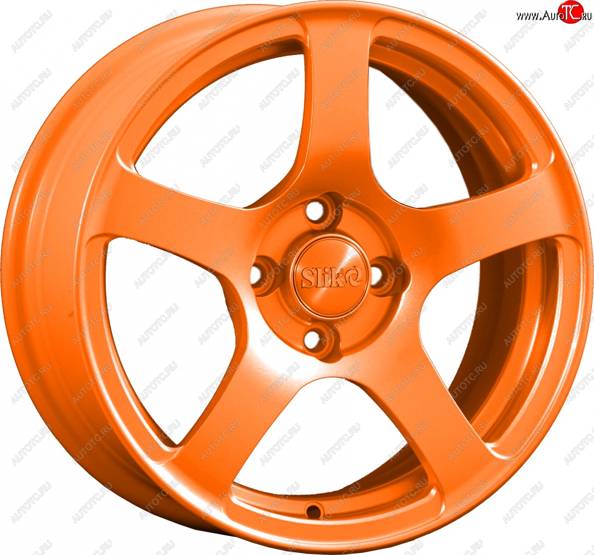 15 249 р. Кованый диск Slik Classik 6.5x15 (Ярко-оранжевый)   (Цвет: Ярко-оранжевый)  с доставкой в г. Кемерово