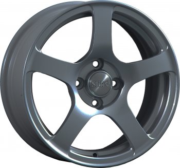 15 249 р. Кованый диск Slik Classik 6.5x15 (Металлик графит матовый)   (Цвет: Металлик графит матовый)  с доставкой в г. Кемерово. Увеличить фотографию 1