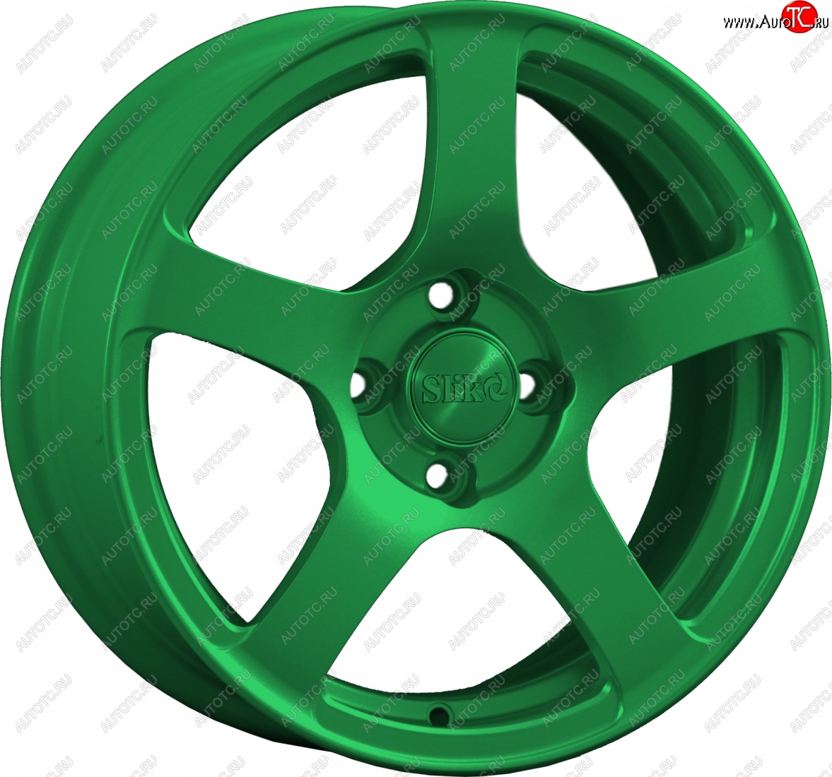 15 249 р. Кованый диск Slik Classik 6.5x15 (Зеленый)   (Цвет: Зеленый)  с доставкой в г. Кемерово