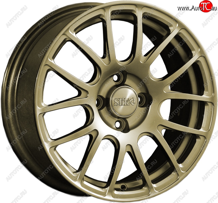 15 249 р. Кованый диск Slik Classik 6.5x15 (Металлик золотой)   (Цвет: Металлик золотой)  с доставкой в г. Кемерово