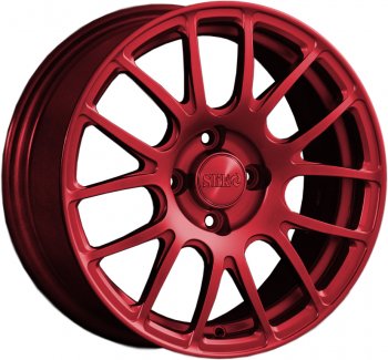 15 249 р. Кованый диск Slik Classik 6.5x15 (Candy красный)   (Цвет: Candy красный)  с доставкой в г. Кемерово. Увеличить фотографию 1