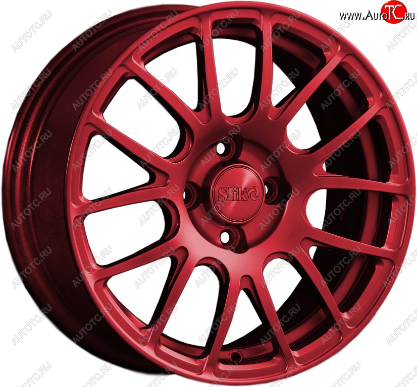 15 249 р. Кованый диск Slik Classik 6.5x15 (Candy красный)   (Цвет: Candy красный)  с доставкой в г. Кемерово