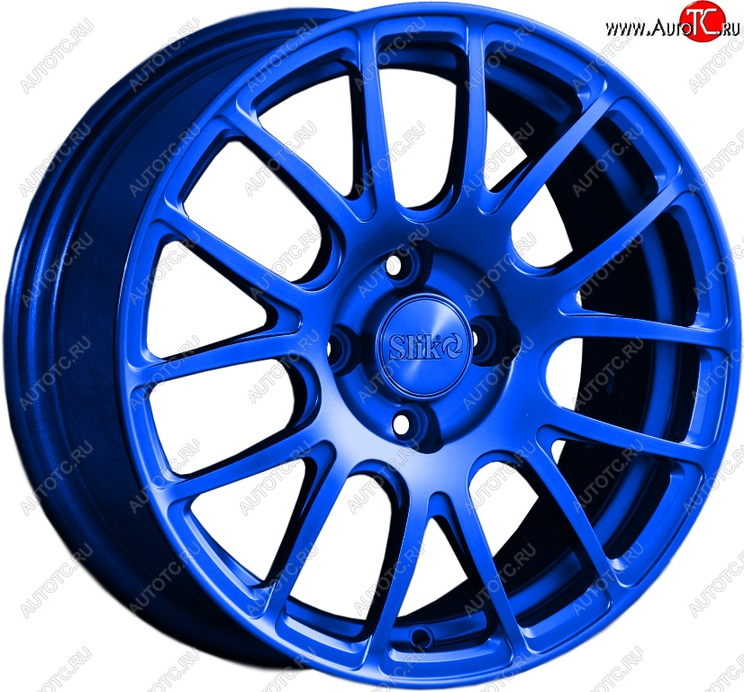 15 249 р. Кованый диск Slik Classik 6.5x15 (Candy синий)   (Цвет: Candy синий)  с доставкой в г. Кемерово