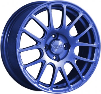 15 249 р. Кованый диск Slik Classik 6.5x15 (Синий)   (Цвет: Синий)  с доставкой в г. Кемерово. Увеличить фотографию 1