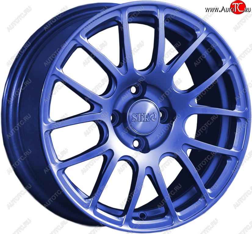 15 249 р. Кованый диск Slik Classik 6.5x15 (Синий)   (Цвет: Синий)  с доставкой в г. Кемерово