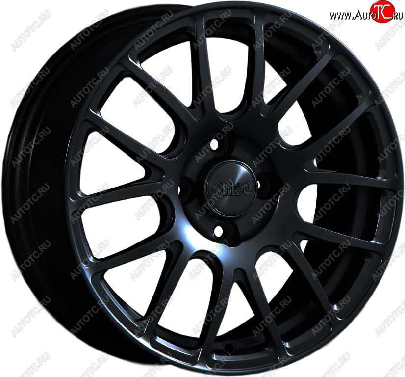 15 249 р. Кованый диск Slik Classik 6.5x15 (Черный матовый)   (Цвет: Черный матовый)  с доставкой в г. Кемерово