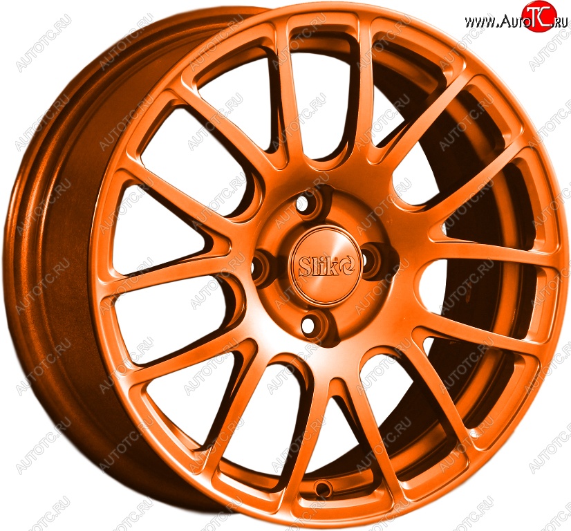 15 249 р. Кованый диск Slik Classik 6.5x15 (Ярко-оранжевый)   (Цвет: Ярко-оранжевый)  с доставкой в г. Кемерово