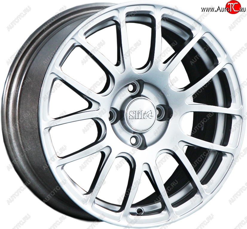 15 249 р. Кованый диск Slik Classik 6.5x15 (Яркое-блестящее серебро)   (Цвет: Яркое-блестящее серебро)  с доставкой в г. Кемерово