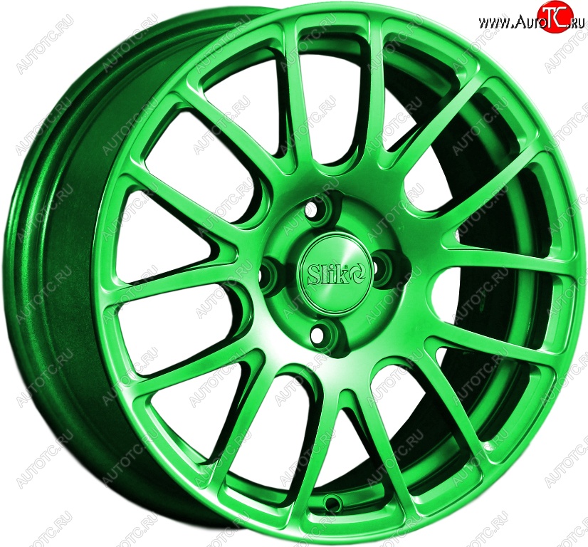 15 249 р. Кованый диск Slik Classik 6.5x15 (RAL 6038 ярко-зеленый)   (Цвет: RAL 6038 ярко-зеленый)  с доставкой в г. Кемерово