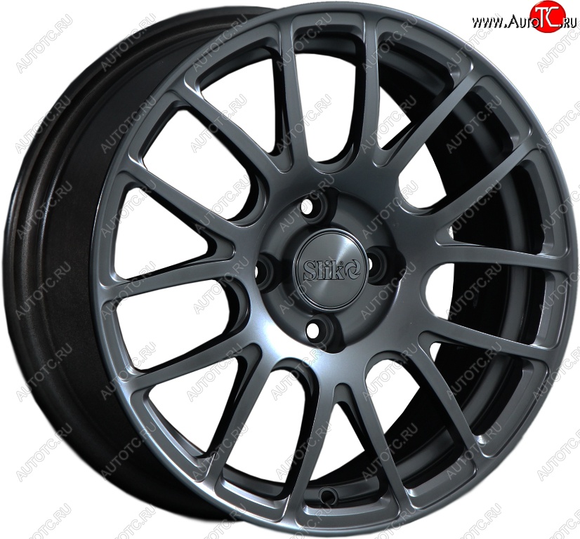 15 249 р. Кованый диск Slik Classik 6.5x15 (Металлик графит глянцевый)   (Цвет: Металлик графит глянцевый)  с доставкой в г. Кемерово