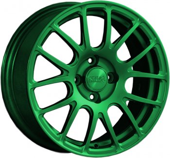 15 249 р. Кованый диск Slik Classik 6.5x15 (Зеленый)   (Цвет: Зеленый)  с доставкой в г. Кемерово. Увеличить фотографию 1
