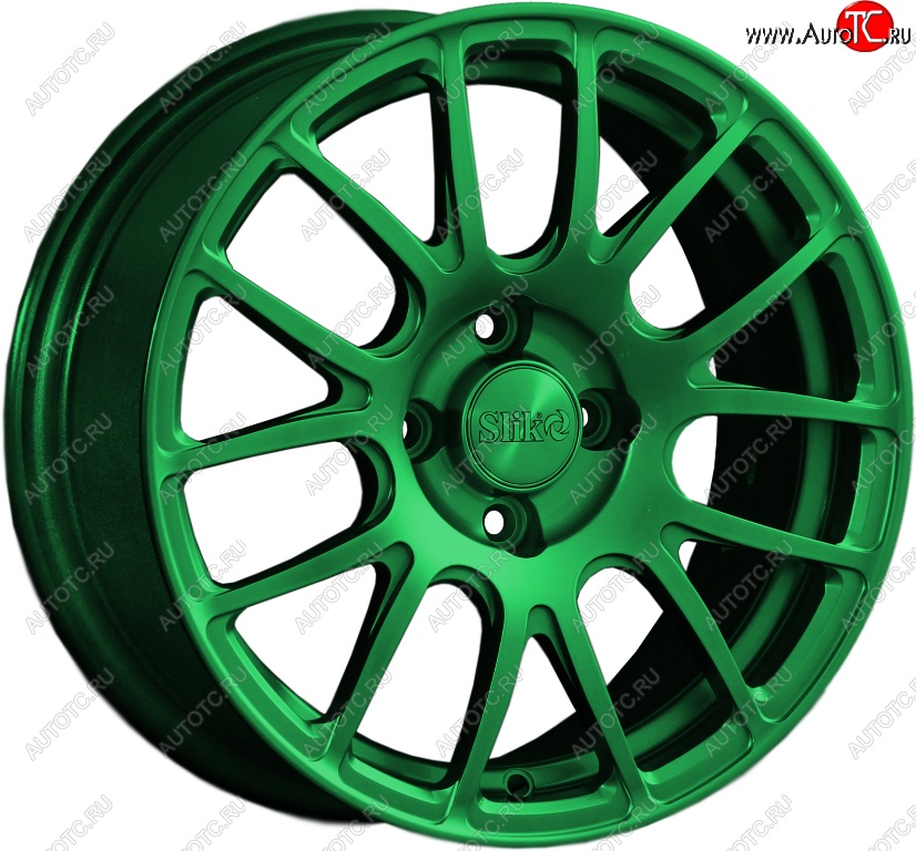 15 249 р. Кованый диск Slik Classik 6.5x15 (Зеленый)   (Цвет: Зеленый)  с доставкой в г. Кемерово