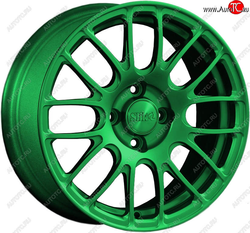 11 899 р. Кованый диск Slik Classik 6.5x15 (Зеленый)   (Цвет: Зеленый)  с доставкой в г. Кемерово