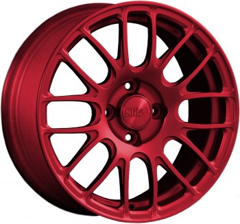 11 899 р. Кованый диск Slik Classik 6.5x15 (Красный)   (Цвет: Красный)  с доставкой в г. Кемерово. Увеличить фотографию 1