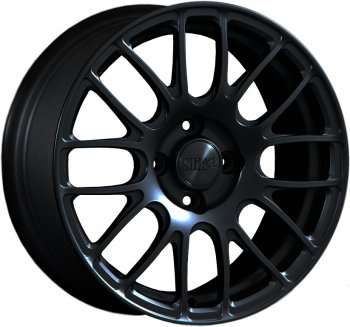 11 899 р. Кованый диск Slik Classik 6.5x15 (Черный матовый)   (Цвет: Черный матовый)  с доставкой в г. Кемерово. Увеличить фотографию 1