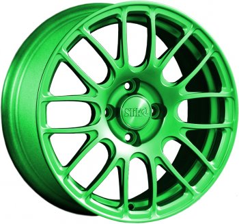 Кованый диск Slik Classik 6.5x15 (RAL 6038 ярко-зеленый)  (Цвет: RAL 6038 ярко-зеленый)