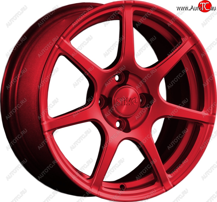 15 249 р. Кованый диск Slik Classik 6.5x15 (Красный)   (Цвет: Красный)  с доставкой в г. Кемерово