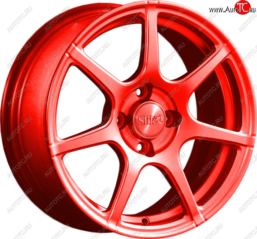 15 249 р. Кованый диск Slik Classik 6.5x15 (Candy алый)   (Цвет: Candy алый)  с доставкой в г. Кемерово