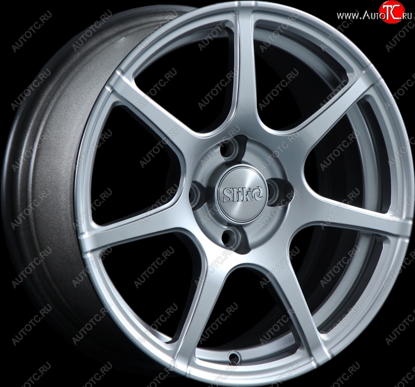 15 249 р. Кованый диск Slik Classik 6.5x15 (Серебристый светлый)   (Цвет: Серебристый светлый)  с доставкой в г. Кемерово